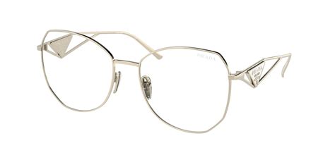 Prada PR 57YS 57 Clear Blue Light Filter & Pale Gold .